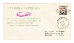 USS MACON-ZEPPELIN ZRS-5 STEILACOOM WASH AUG/22/1934-ILLUSTRATED ...