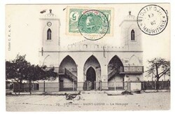 Mauritania Sc#4(single frank)-TIDJIKDJA 10/?/07-postcard view SENEGAL ...