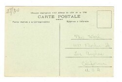 Middle Congo Sc#38-BRAZZAVILLE 30/JUIN/27-postcard view SAINTE JEANNE ...