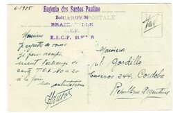 Middle Congo Sc#11,#6-BRAZZAVILLE 4/MARS/25-postcard view CHEMIN DE ...