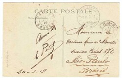 Senegal SEMIPOSTAL-Sc#B1(single frank)-DAKAR 21/JANV/19-TRANSATLANTIC ...