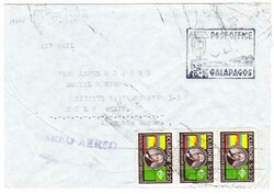 Ecuador Sc#641(strip of 3)-POST OFFICE GALAPAGOS-ISLA ...