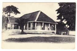 Belgian Congo Sc#19(single frank)-BOMA 4/OCTO/08-postcard view TO ...