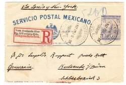 Mexico POSTAL LETTER CARD-HG:A14a-uprated Sc#297(x3)-MEXICO CITY ...