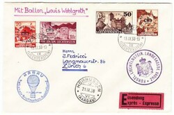 Liechtenstein BALLOON FLIGHT-OFFICIAL STAMPS Sc#O23,#O28,#O27 ...