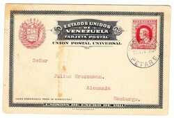Venezuela Postal Card-HG:17-PETARE 20/NOV/1912-to ...