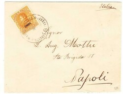 Venezuela Sc#159(single franking)-PUERTO CABELLO-STAR-TO NAPLES ...