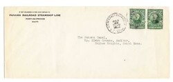 Haiti Sc#315(pair)-U.S. SEAPOST CANAL ZONE S.S. ANCON ...