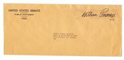WILLIAM PROXMIRE-UNITED STATES SENATE FREE FRANK(printed)-WASHINGTON ...