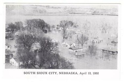 SOUTH SIOUX CITY(Dakota County)NEBRASKA-REAL PHOTO POSTCARD-FLOOD ...