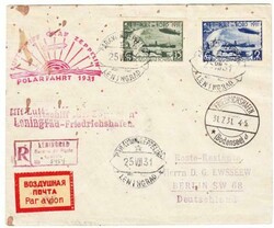 Graf ZEPPELIN-POLAR FLIGHT-RUSSIA IMPERF ZEPP ...