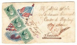 Sc#68(strip of 3)-FRONT ONLY-CIVIL WAR-TRANSATLANTIC-PATRIOTIC-FEMALE ...