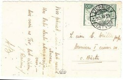 Latvia Sc#202(SINGLE FRANK)-Liepaja 30/xii/39-postard view-minor ...