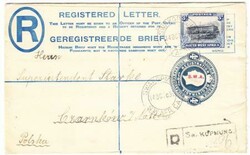 South West Africa REGISTERED POSTAL ENVELOPE-HG:C10-uprated ...