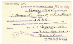 Pakistan SG#6(single frank)-TAXILA 4/NOV/48-WEST PUNJAB-COMMERCIAL ...