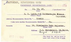 Pakistan SG#6(single frank)-BARAIKHALI DACCA 2/NOV/47-EAST ...