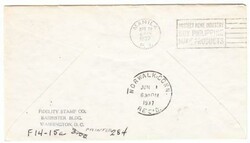 Macau Macao China Sc#284(single frank)-MACAU 28/IV/37-TRANSPACIFIC ...