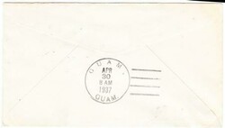 Macau Macao China Sc#285(1 Pataca)-MACAU 28/IV/37-TRANSPACIFIC ...