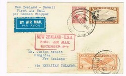 New Zealand SG#557,#569(3/value)DUAL FRANK-USA-Sc#C19-PALMERTON NORTH ...
