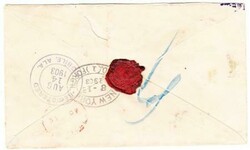 Panama Sc#19(single frank)-BOCAS DEL TORO 8/AGO/03(purple)-REGISTERED ...