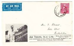 New Zealand FIRST FLIGHT-Mu#138B-RETURN-OKURU 31/DE/34-PICTORIAL ...