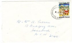 Norfolk Island CHRISTMAS ISSUE-SG#500(single frank)-1/JUL/91-WITH ...