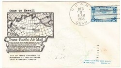 Sc#C20-FIRST DAY-TRANSPACIFIC CLIPPER--GUAM DEC/3/1935-AIR MAIL TO ...