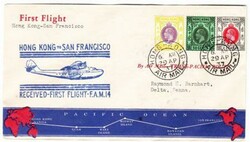 Hong Kong CHINA-SG#127,#128,#130-HONG KONG AIR MAIL ...