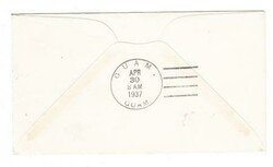 Hong Kong CHINA-SG#127,#128-HONG KONG AIR MAIL 29/AP/37-TRANSPACIFIC ...