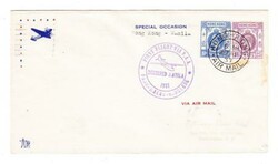 Hong Kong CHINA-SG#124,#126-HONG KONG AIR MAIL 29/AP/37-TRANSPACIFIC ...