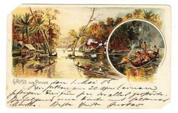 Caroline Islands GERMAN-Sc#9a-BISECT-ILLUSTRATED POSAGENTUR ...