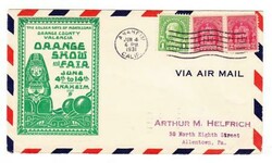 ORANGE SHOW AND FAIR-ANAHEIM JUN/4/1931-ILLUSTRATED AIR MAIL ...