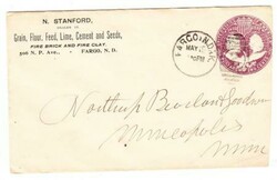 FARGO(Cass County)NORTH DAKOTA-MAY/19/1894-COLUMBIAN POSTAL ...