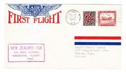 New Zealand SG#587,#585-TRANSPACIFIC CLIPPER-FIJI EXTENSION-AUCKLAND ...