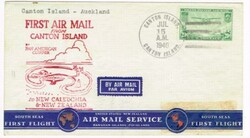 Sc#C7-TRANSPACIFIC CLIPPER-NEW ZEALAND EXTENSION-CANTON ISLAND TO NEW ...