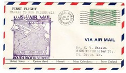 Sc#C21-TRANSPACIFIC CLIPPER-NEW ZEALAND EXTENSION-HONOLULU TO NEW ...