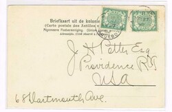 Netherlands Antilles Sc#32(x2)-NEW YORK PAQUEBOT MAY/27/1907-Postcard ...
