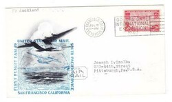 Sc#C22-TRANSPACIFIC CLIPPER-FIRST FLIGHT-SAN FRANCISCO JUL/12/1940-TO ...