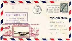 New Zealand SG#588-TRANSPACIFIC CLIPPER-1ST FLIGHT-AUCKLAND ...