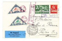 Switzerland Sc#C4,#175-AIR MAIL-MEETING INTERNATIONAL DE ...