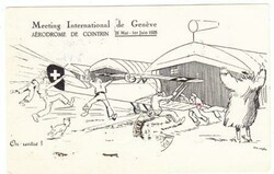 Switzerland Sc#C4,#175-AIR MAIL-MEETING INTERNATIONAL DE ...