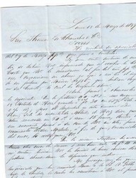 Great Britain STAMPLESS-PACKET OFFICE-CALLAO ...