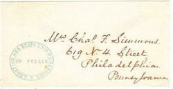 US OFFICIAL-CONSULAR MAIL-LEGATION DES ETATS INIS D`AMERIQUE EN ...