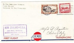 New Zealand SG#590,#585-TRANSPACIFIC CLIPPER-NEW ZEALAND ...