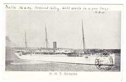 Malta SG#39(single frank)-COSPICUA JU/28/04-SHIP`S Postcard View H.M ...
