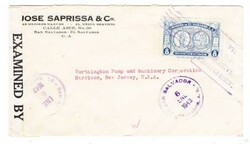Salvador Sc#587(single frank)-SAN SALVADOR ENE/5/1943-WWII ...