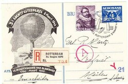 BALLOON MAIL NETHERLANDS-3rd LUCHTPOSTCONGRES ...