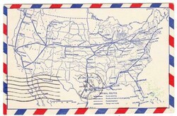 Sc#C11-FIRST DAY OF 5c RATE-CAM No.16-1ST FLIGHT-CLEVELAND TO ...