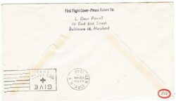 FAM No.28-Ryukyu Islands PROVISIONAL AIR MAIL-FIRST FLIGHT-AAMC#F28 ...