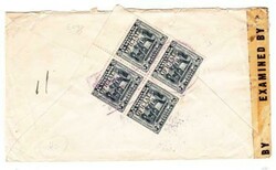 Salvador OFFICIAL-Sc#O350(block of 4)-RED CROSS-ENVELOPE-HANDSTAMP-TO ...